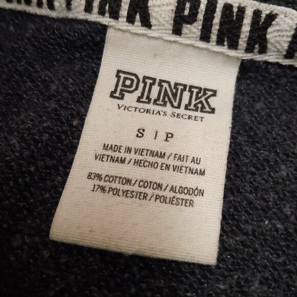 Pink By Victoria Secret Women's Pullover Hoodie Size Small Heathered Grey - Picture 5 of 7